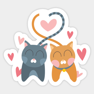 Purrrfect Together Sticker